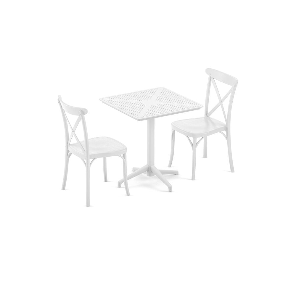 TABLE MOON 7070CM | FIXED | IVORY WHITE