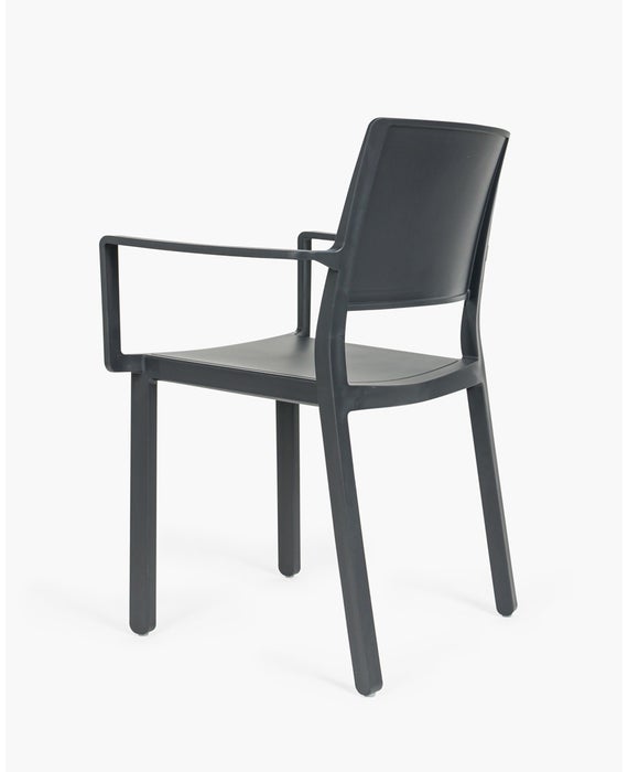 KATE ARMCHAIR  ANTHRACITE TECHNOPOLYMER