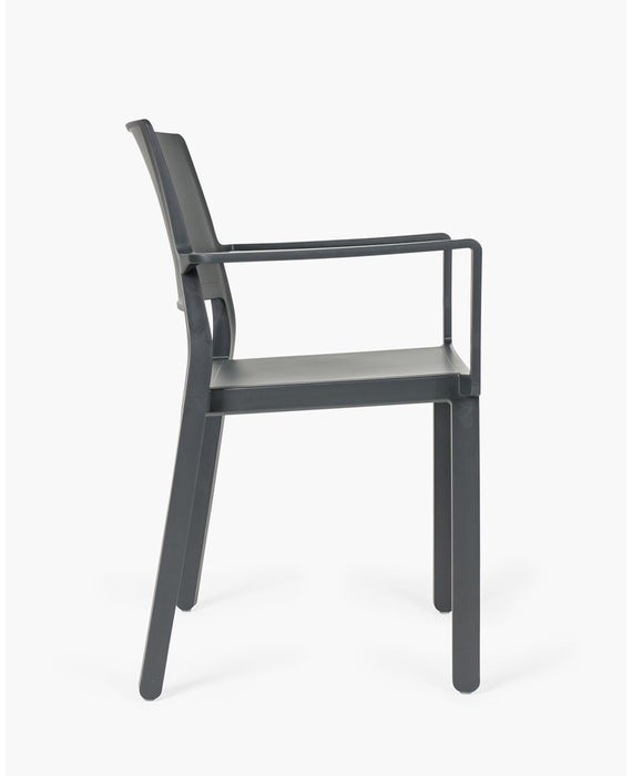 KATE ARMCHAIR  ANTHRACITE TECHNOPOLYMER