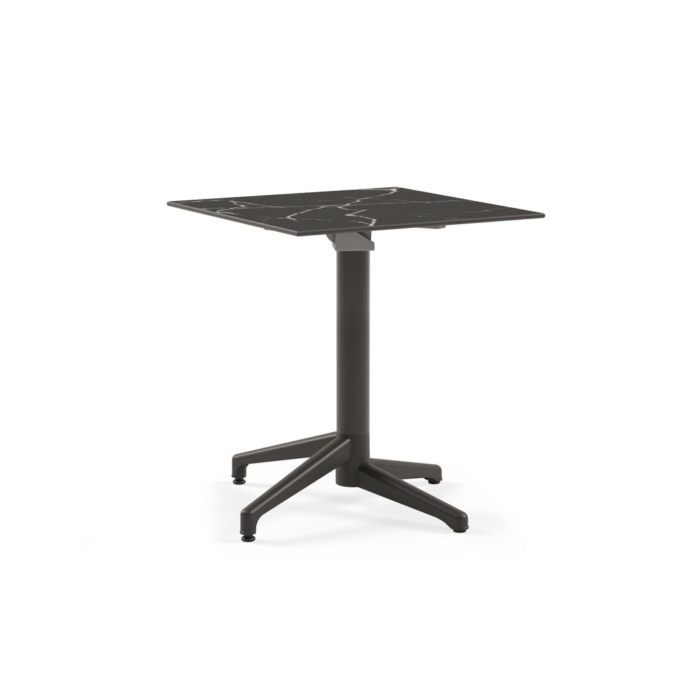 TABLE MOON C SQUARED 77X77CM BLACK MARBLE
